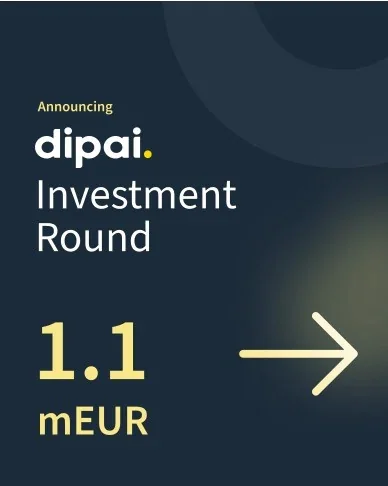 Cover of Dipai’s investment announcement: 1.1 million euros.